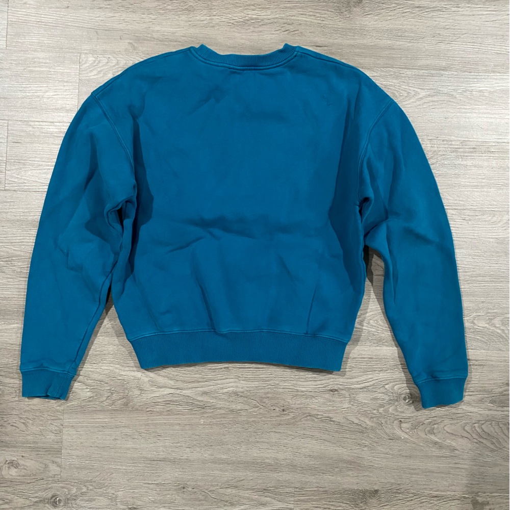 Fiorucci Womens‎ Graphic Blue Sweater Crewneck Pullover XS - Picture 6 of 6